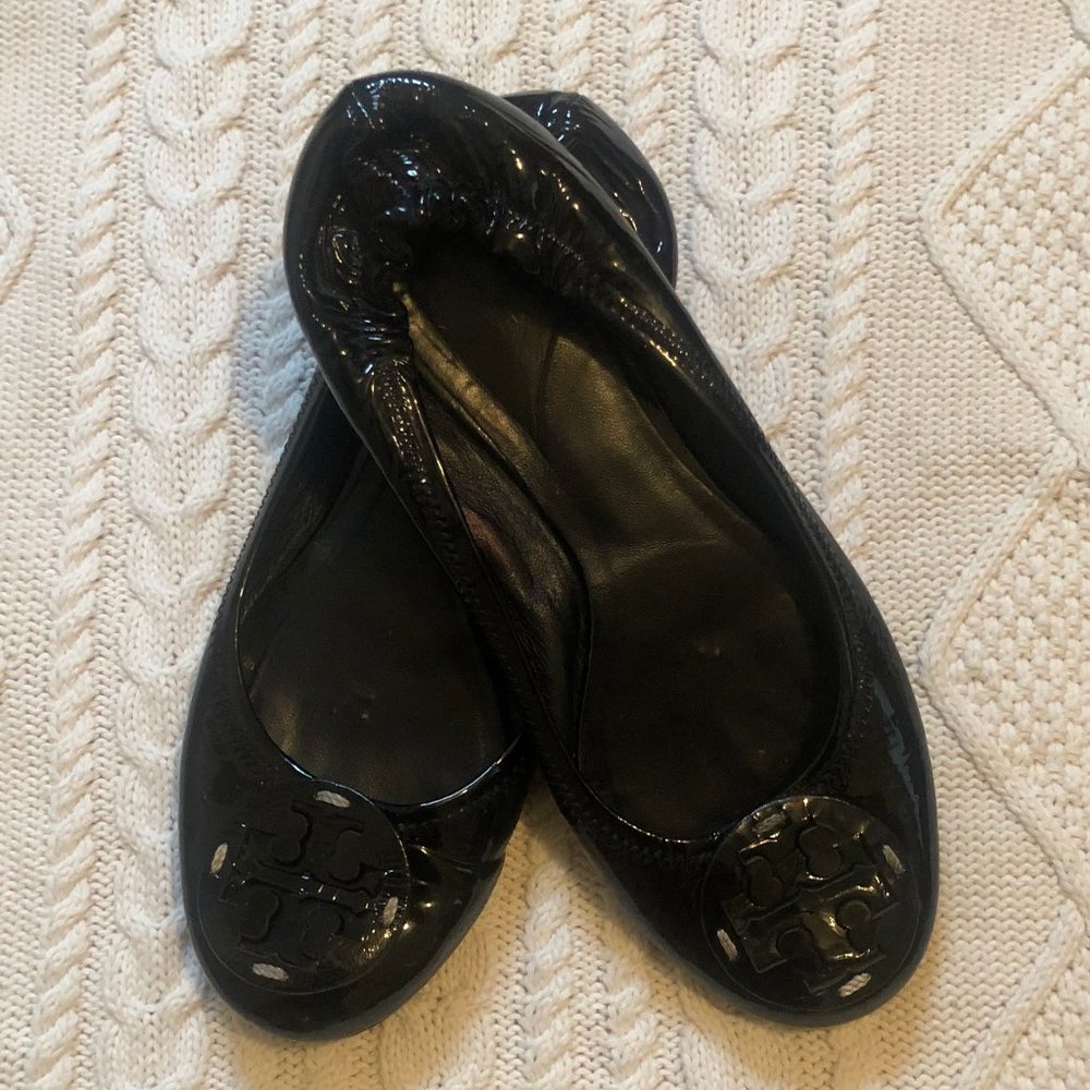 Tory Burch patent leather ballet flats